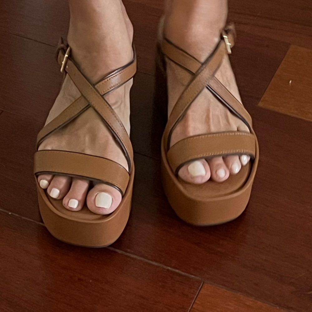 Brown Sandals with Black Soles
